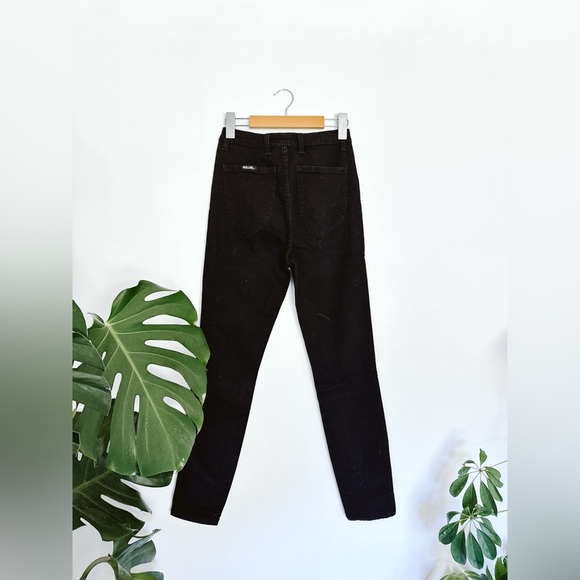 Rolla’s Eastcoast Ankle High Rise Skinny Black Women's Jeans - Size 27 - Picture 4 of 6